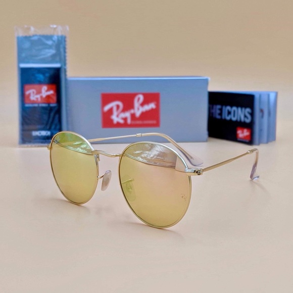 RB 3447 PINK/GOLD MIRRORED - Picture 2 of 7